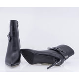 Botine dama elegante Anna Viotti piele naturala D122-ZPW317-N4784-1 negre