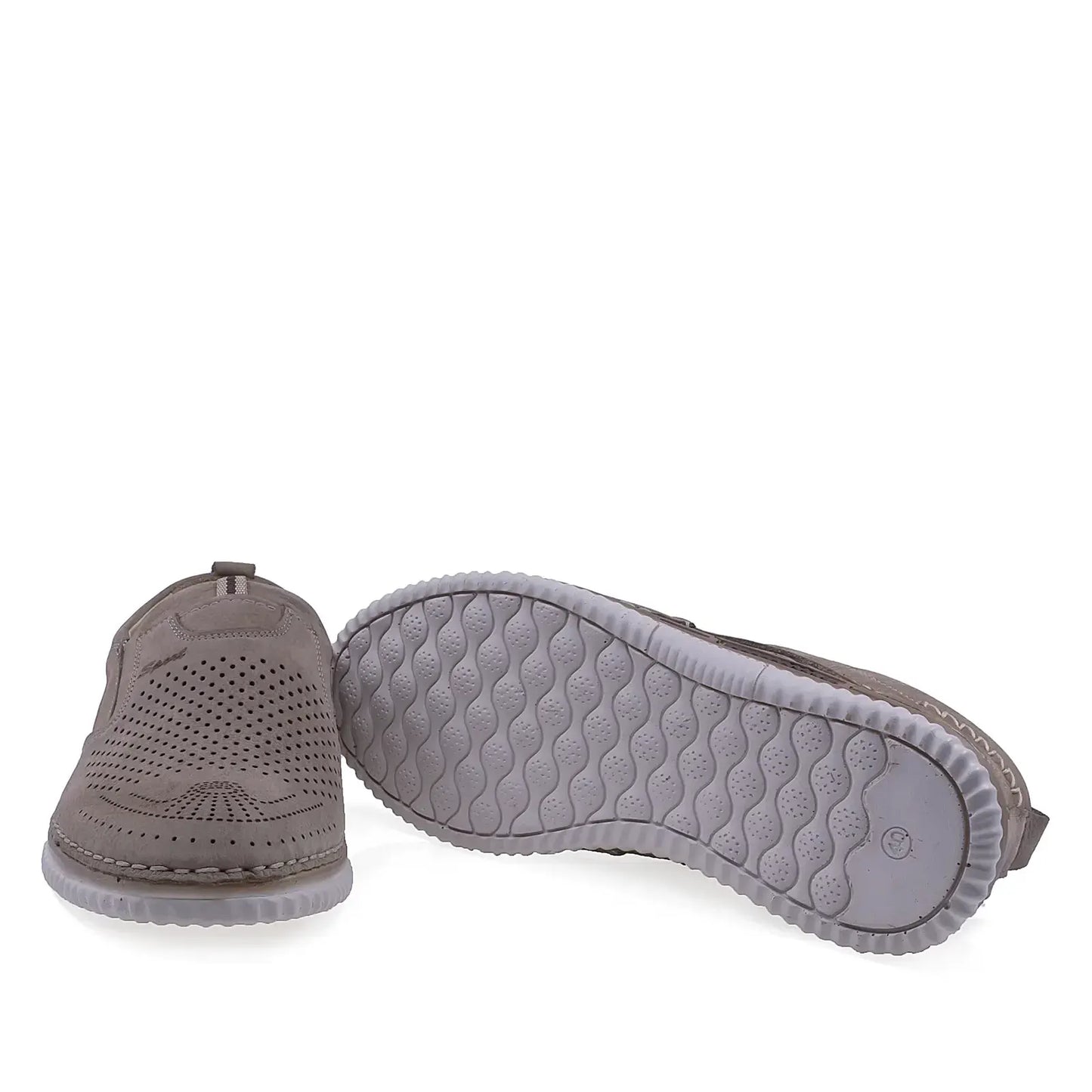 Pantofi barbati casual Goretti piele nabuc B41-1045 gri