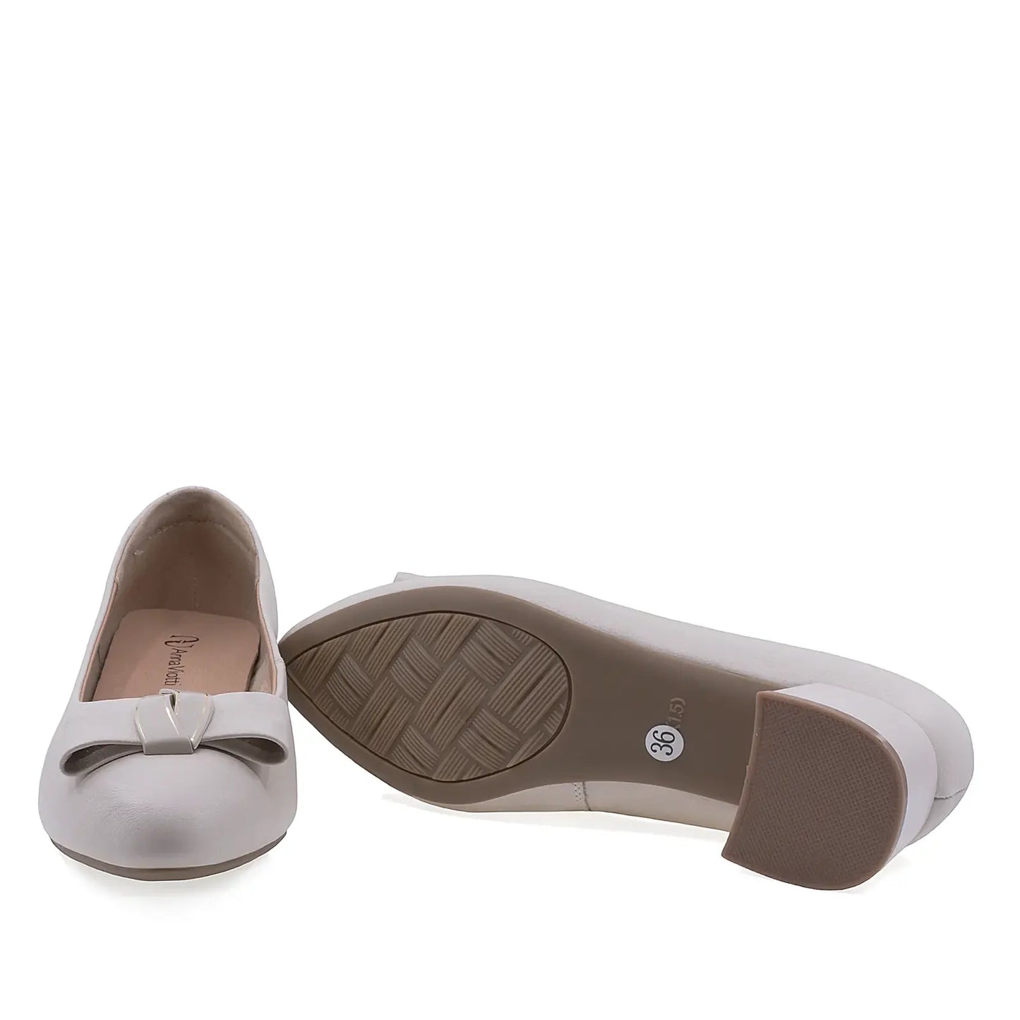 Pantofi dama eleganti Anna Viotti piele naturla D111-5V78216-6 bej