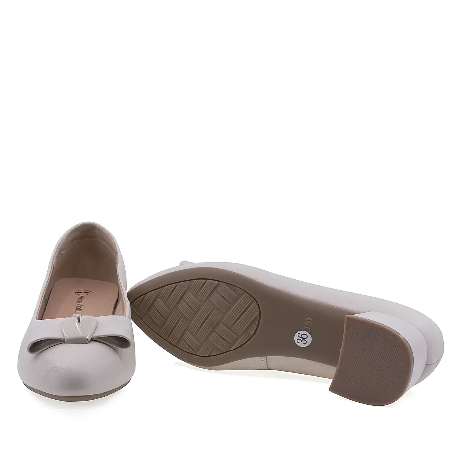 Pantofi dama eleganti Anna Viotti piele naturla D111-5V78216-6 bej