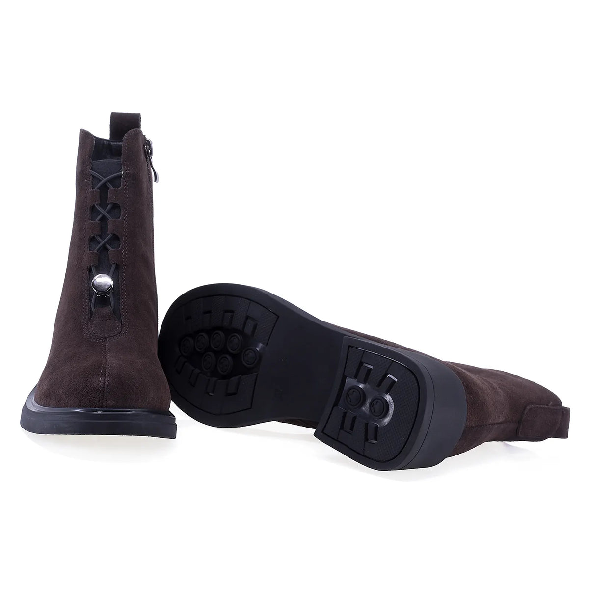 Ghete Dama Casual Anna Viotti Piele intoarsa D106-F11239-A602-2 maro