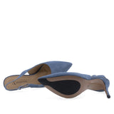 Pantofi dama eleganti Anna Viotti piele intoarsa D105-B149D-270-W171 albastru