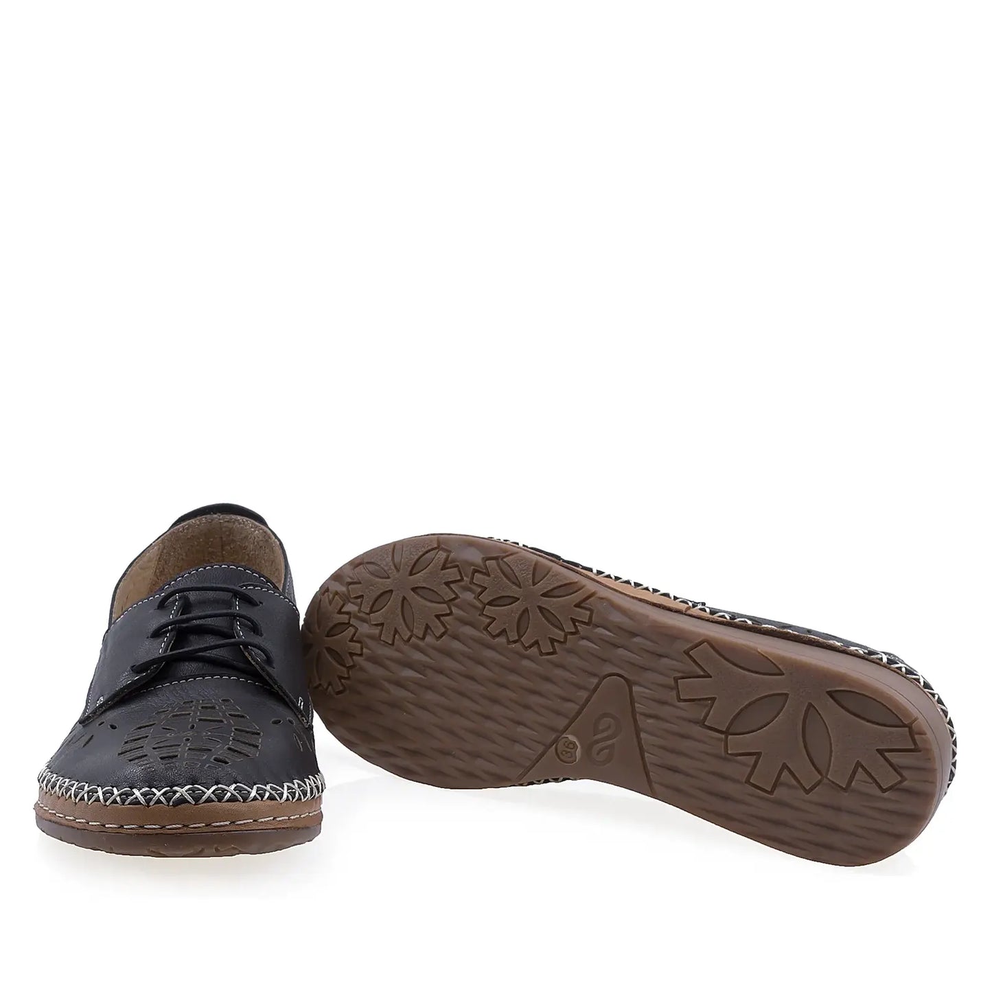 Pantofi Dama Casual Anna Viotti Piele naturala D27-04127-1 negru