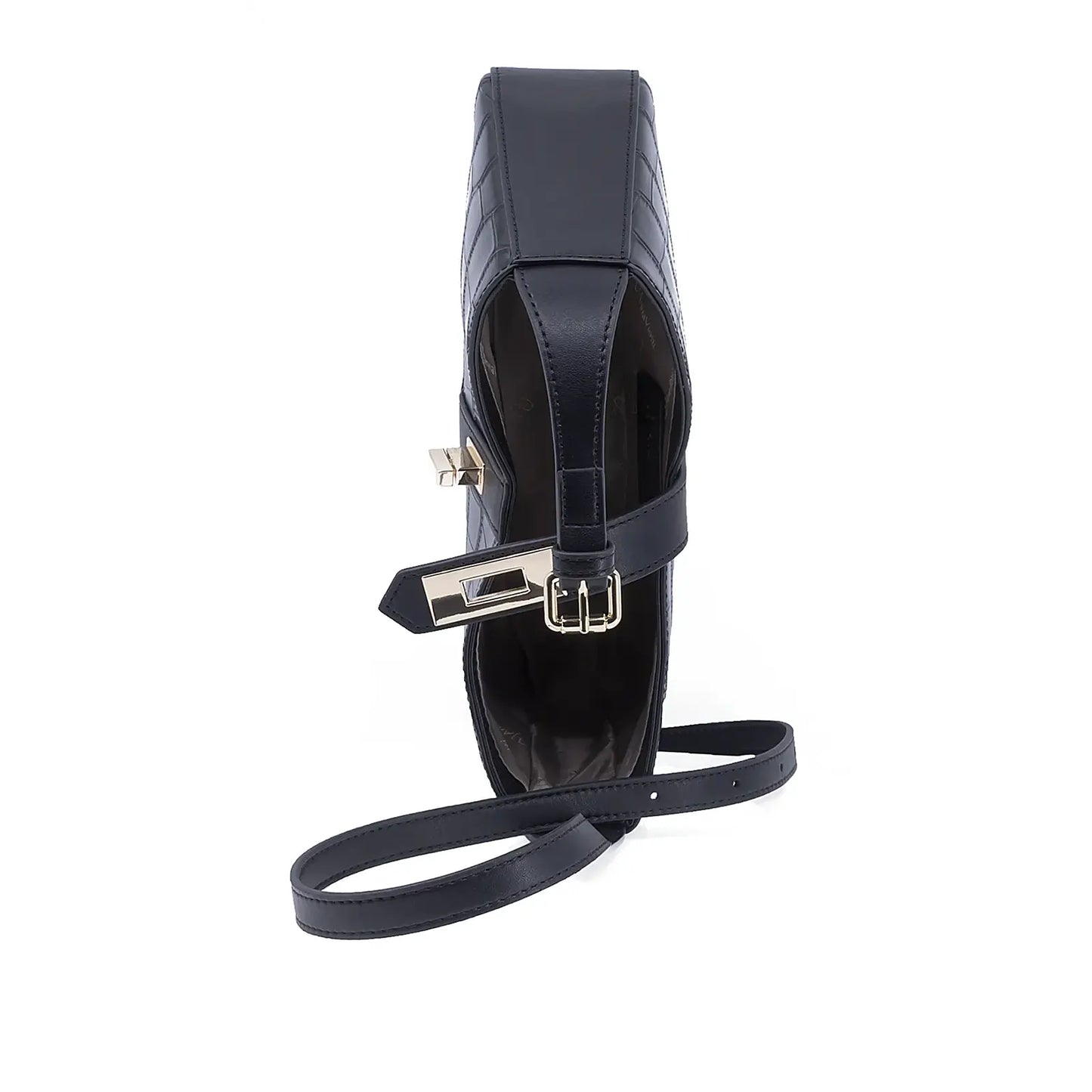 Geantă damă Anna Viotti piele naturala CS9291-001 neagra