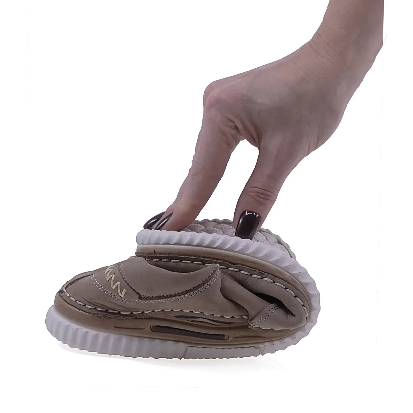 Pantofi barbati casual Goretti piele nabuc B41-1045 gri
