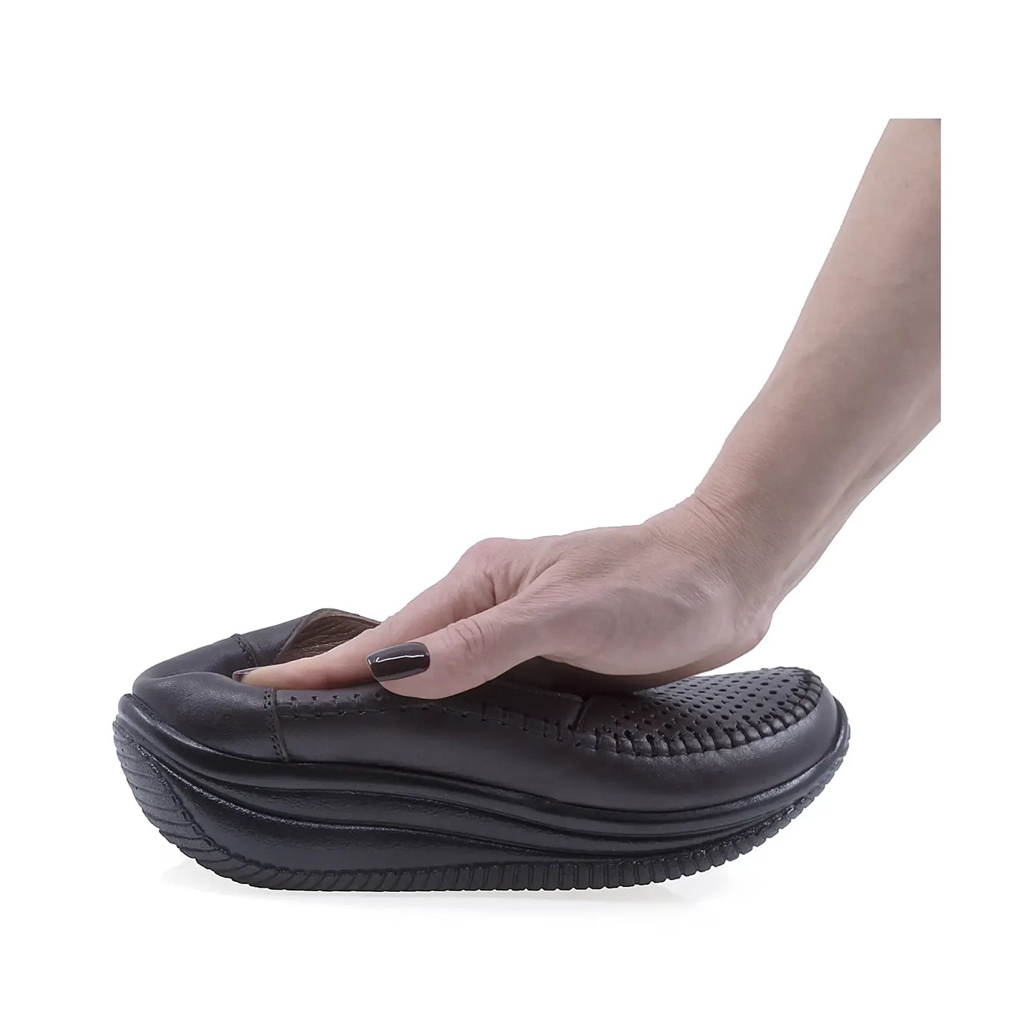 Pantofi Dama Casual Anna Viotti Piele naturala D64-1050 maro