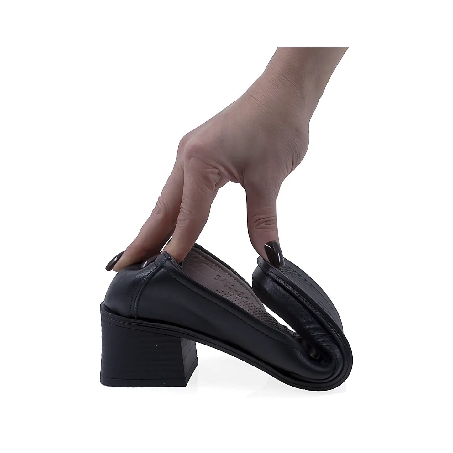 Pantofi dama casual Anna Viotti piele naturla D50-5403 negru