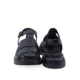 Sandale dama casual Anna Viotti piele naturala D22-S494 negre