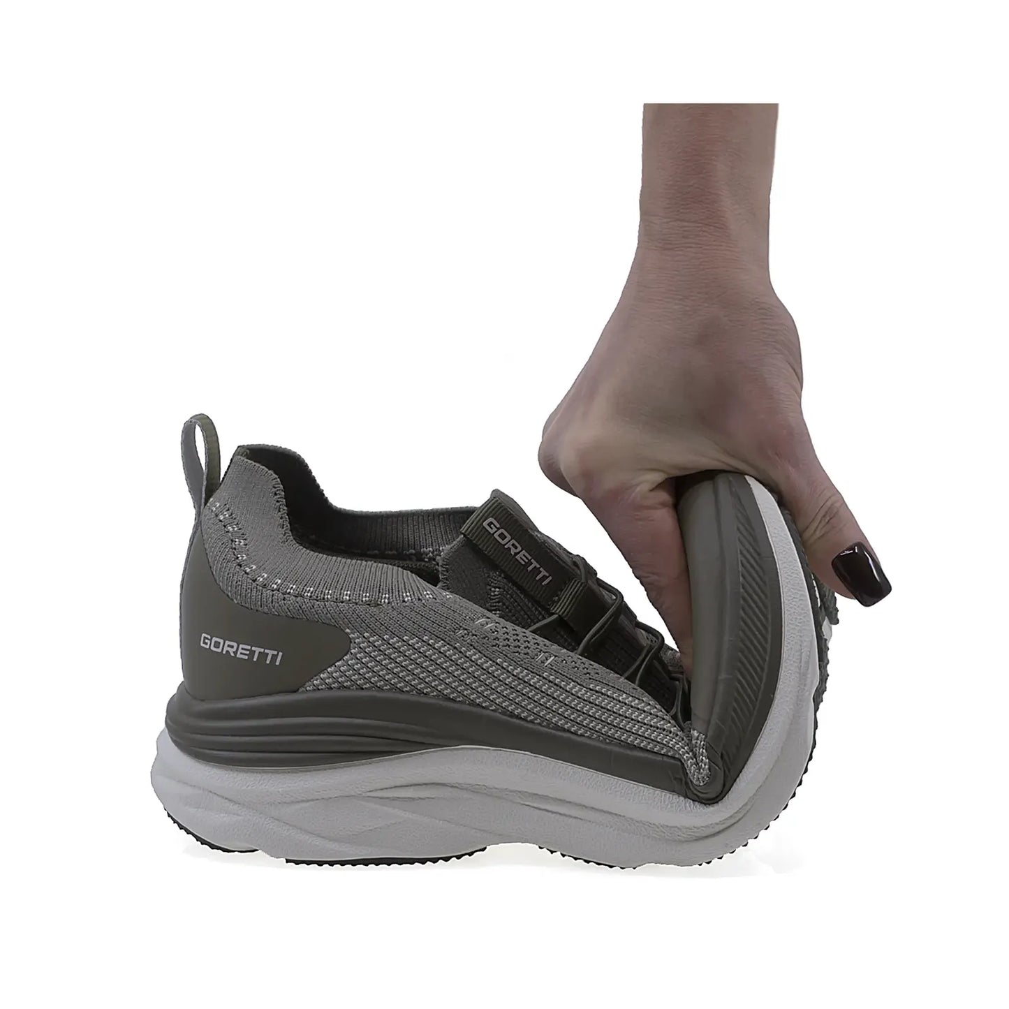 Pantofi Barbati Sport Goretti poliuretan B100-CL31779 kaki