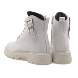 Ghete dama Anna Viotti din piele naturala D 44-4604 bej-5