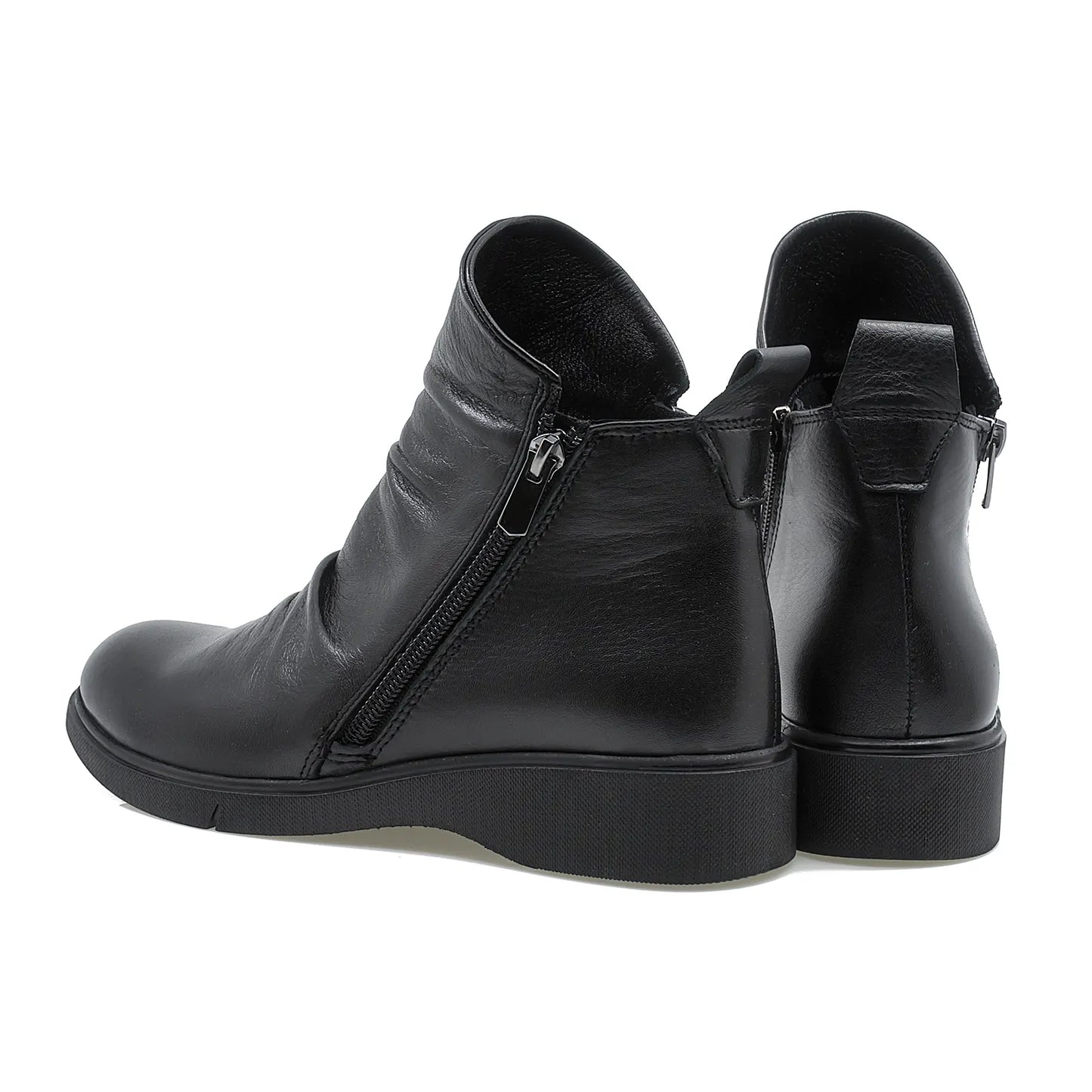 Ghete dama Anna Viotti din piele naturala D 70-2003 negru-5