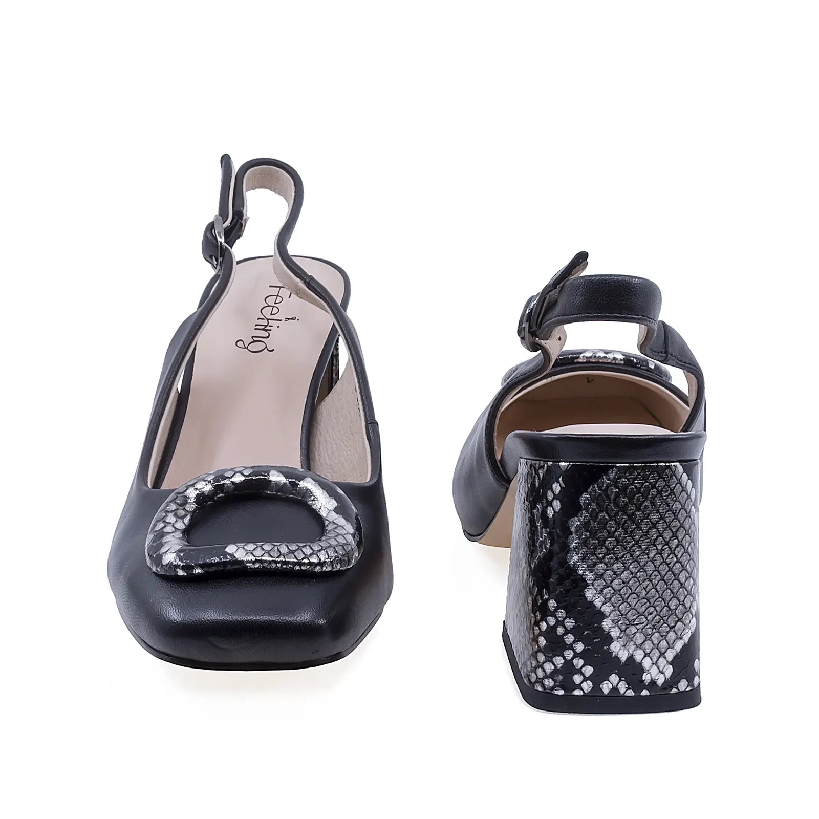 Pantofi dama eleganti Feeling pielenaturala D26-572-03 negru