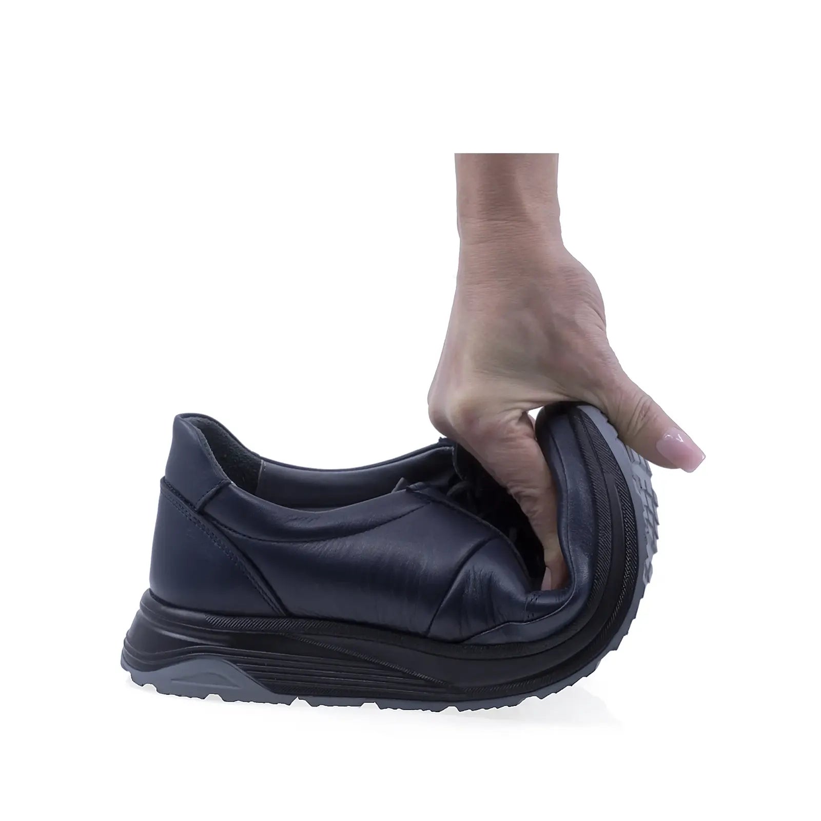 Pantofi barbati casual Goretti piele naturala B68-835 bleumarin