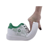 Pantofi Dama Casual Anna Viotti Piele naturala D100-CL33891 alb/verde