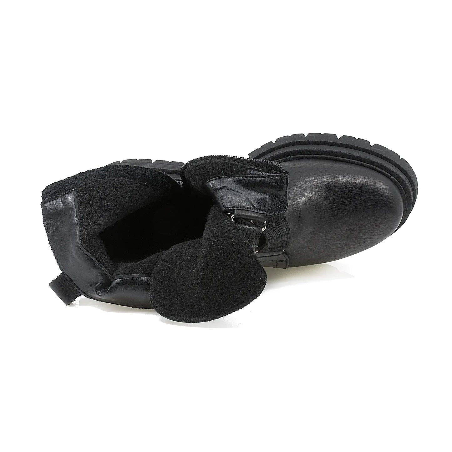 Ghete dama Anna Viotti din piele naturala D44-4522 negru