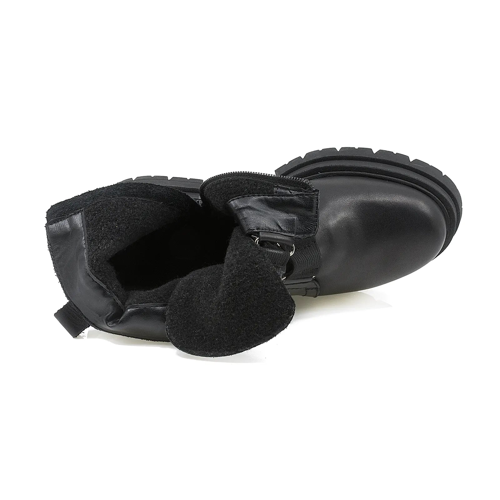 Ghete dama Anna Viotti din piele naturala D44-4522 negru