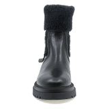 Ghete dama Anna Viotti din piele naturala D 15-1074 negru-5