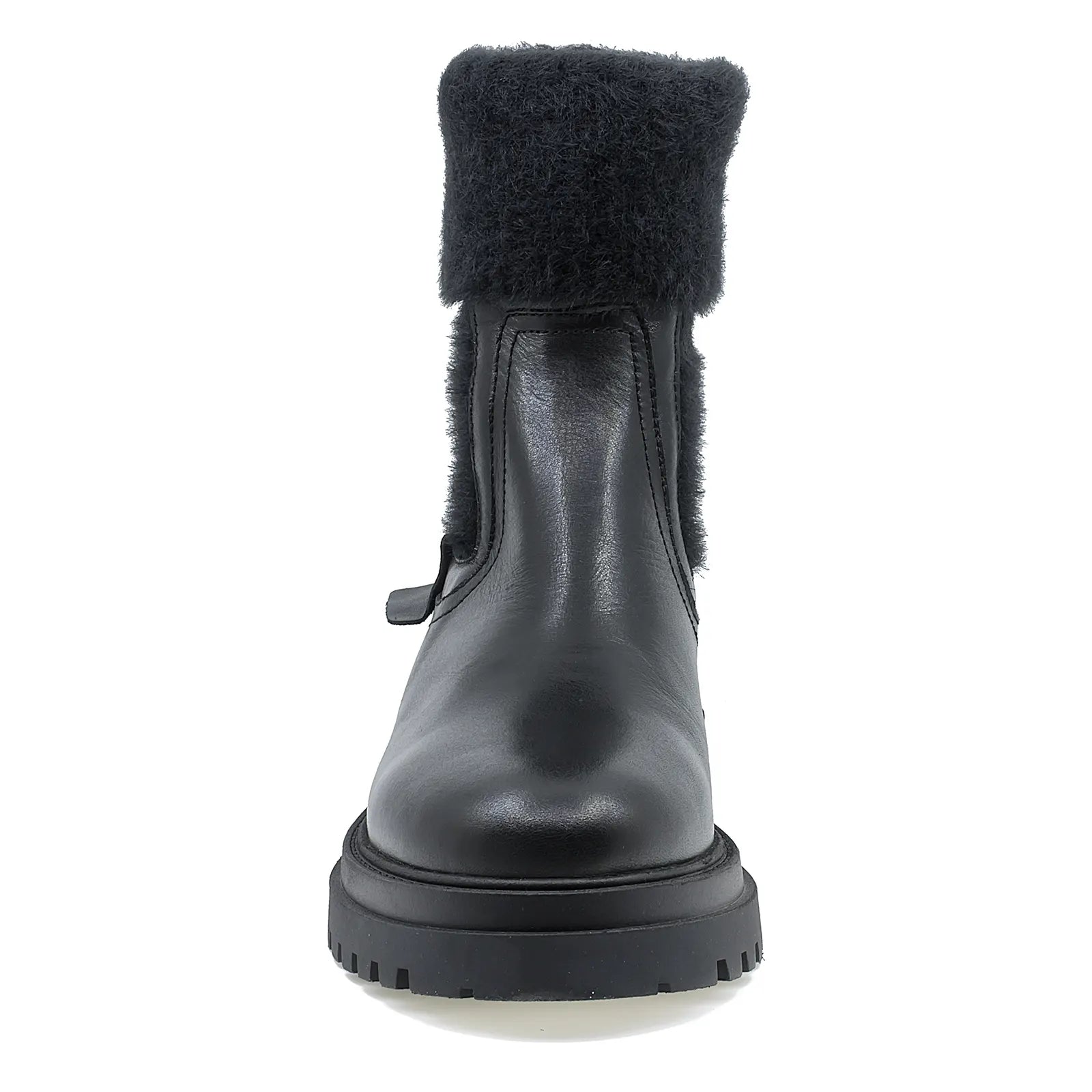 Ghete dama Anna Viotti din piele naturala D 15-1074 negru-5