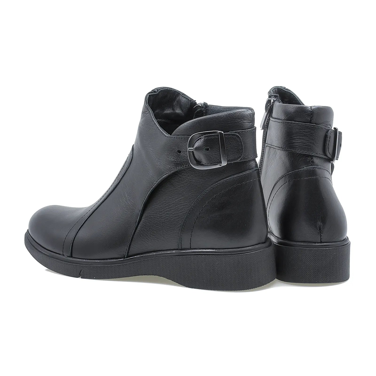 Ghete dama Anna Viotti din piele naturala D70-19769 negru-5