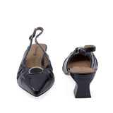 Pantofi dama eleganti Feeling piele lacuita D58038 Negru