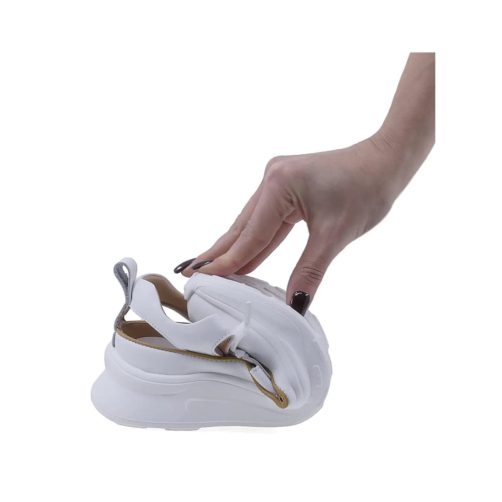 Pantofi dama casual Anna Viotti piele naturala D106-21 alb