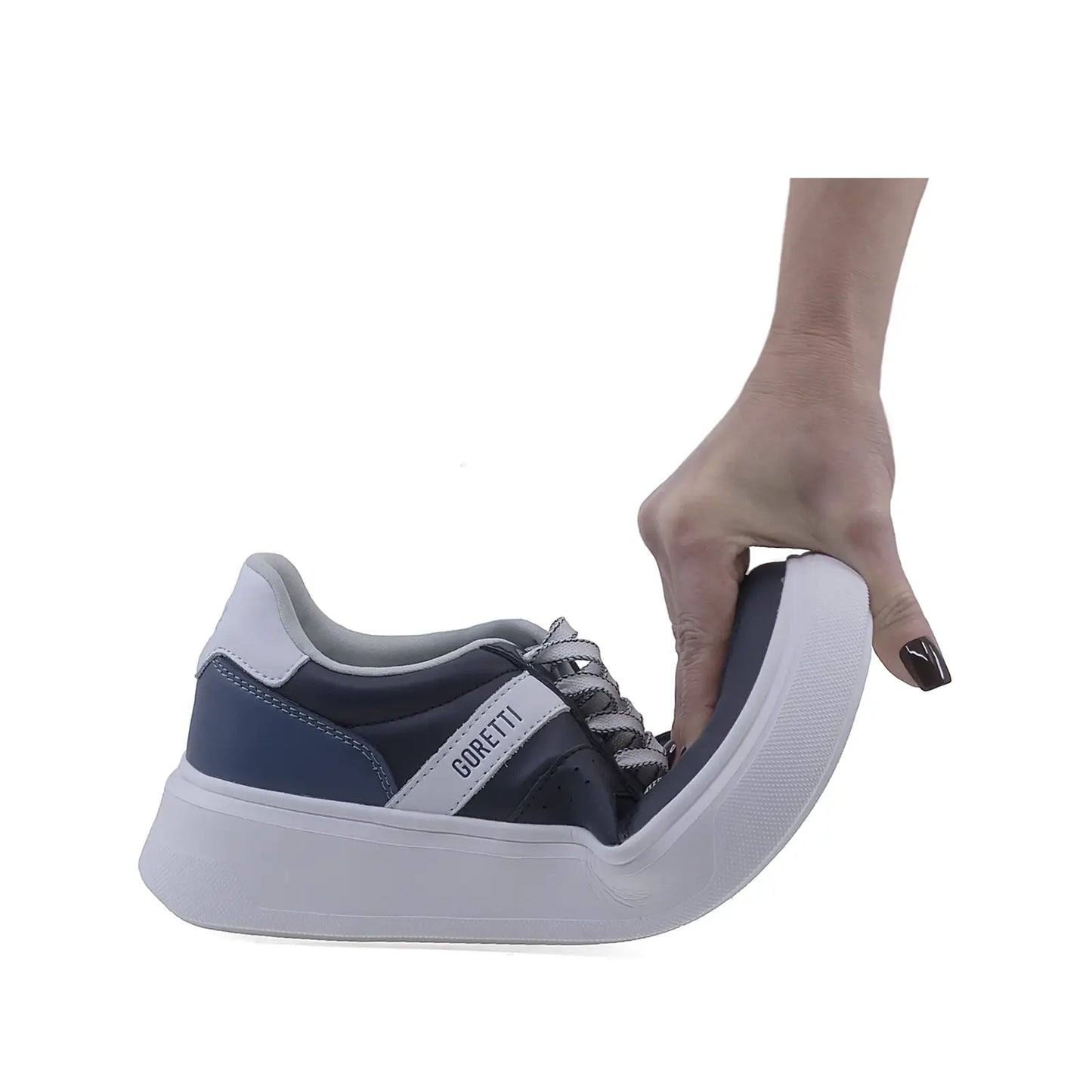 Pantofi barbati casual Goretti piele naturala B115-25SCM024 bleumarin