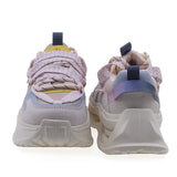 Pantofi dama sport Anna Viotti piele intoarsa D106-1 roz/multi