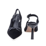 Pantofi dama eleganti Feeling piele intoarsa D47-8328 negru