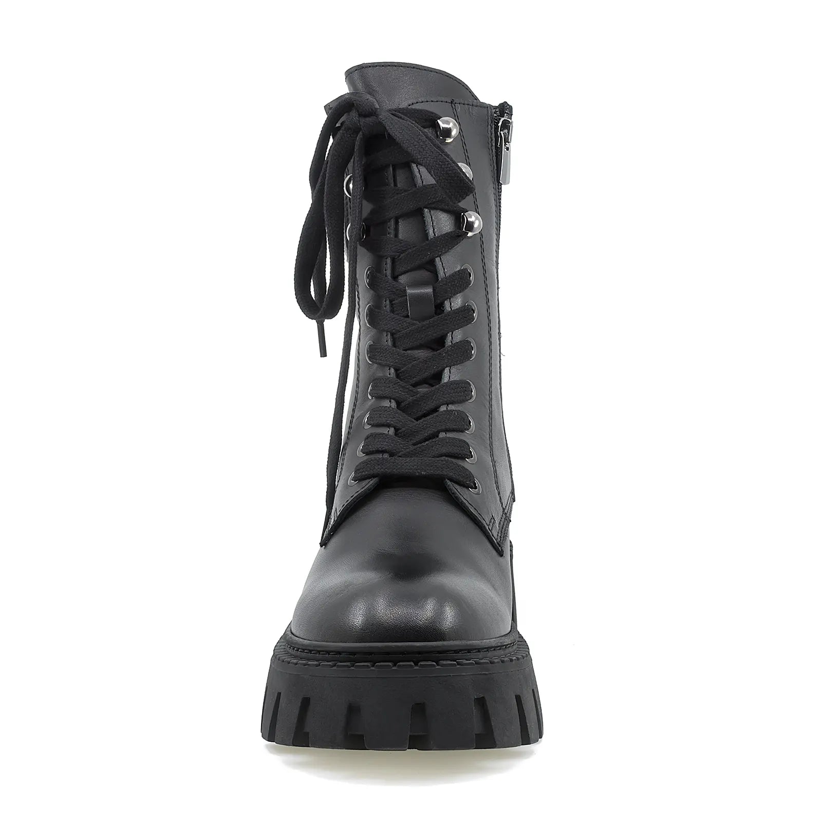 Ghete dama Anna Viotti din piele naturala D15-2044 negru-5