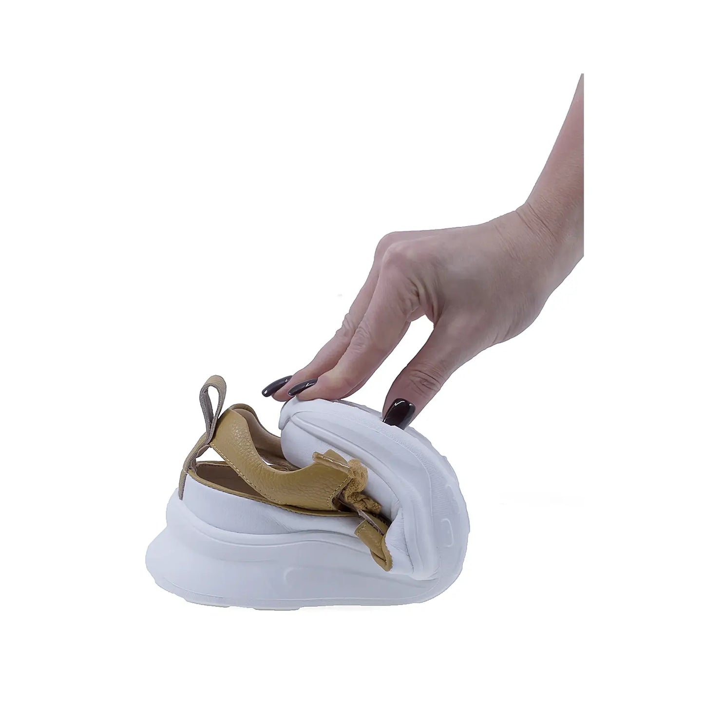 Pantofi dama casual Anna Viotti piele naturala D106-20 galben