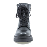 Ghete dama Anna Viotti din piele naturala D15-1055 negru-5