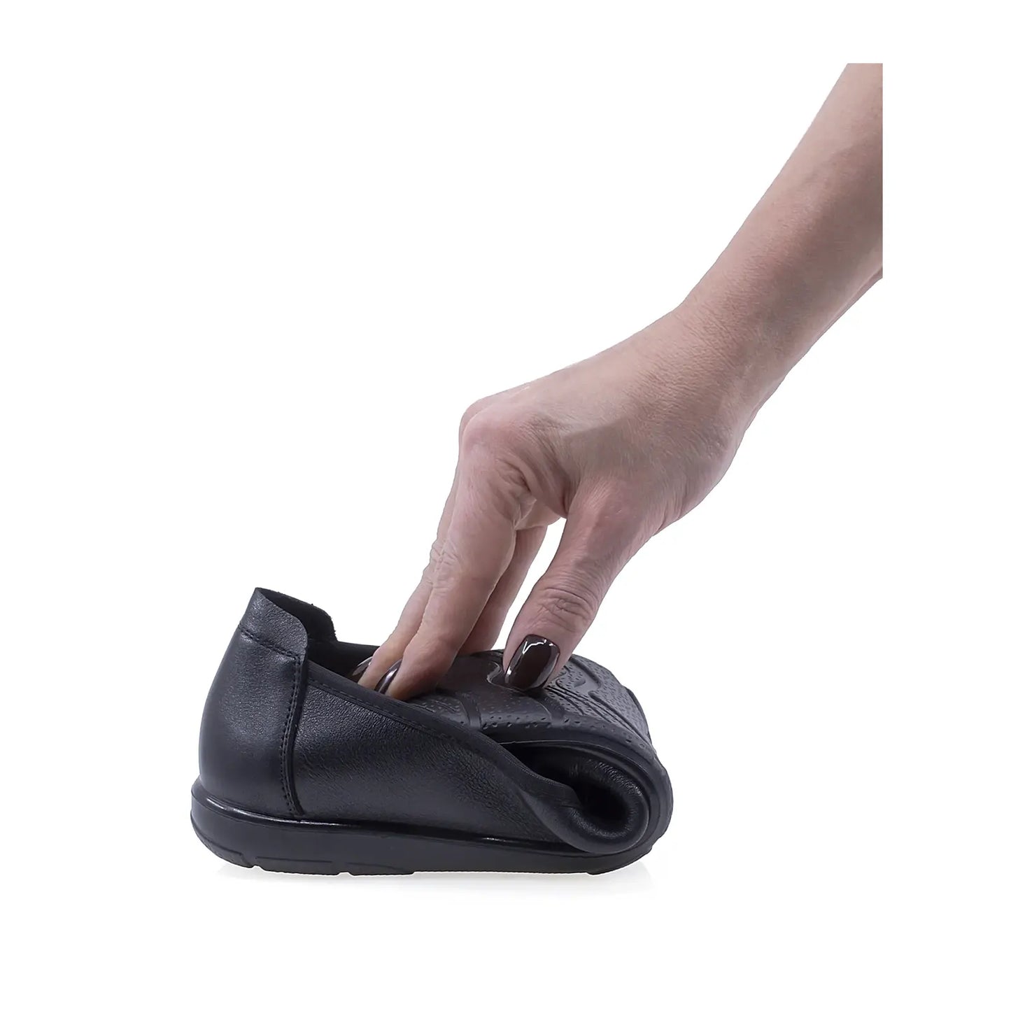 Pantofi Dama Casual Anna Viotti Piele naturala D111-80811 negru