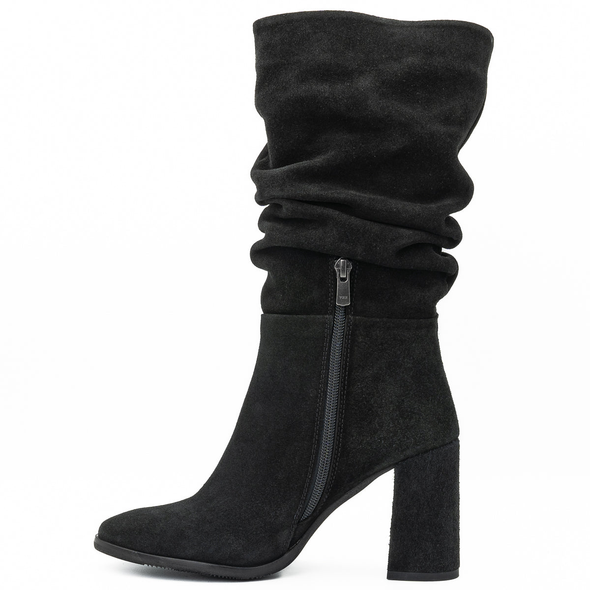 Cizme dama Anna Viotti din piele naturala D 26-zusa  negru velur 