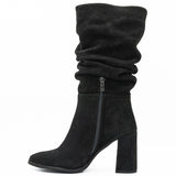 Cizme dama Anna Viotti din piele naturala D 26-zusa  negru velur 