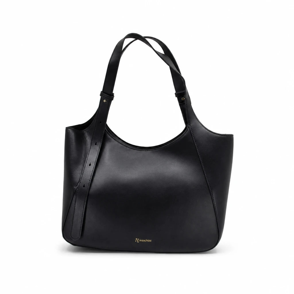 Geantă damă Anna Viotti piele naturala CS12650-001 neagra