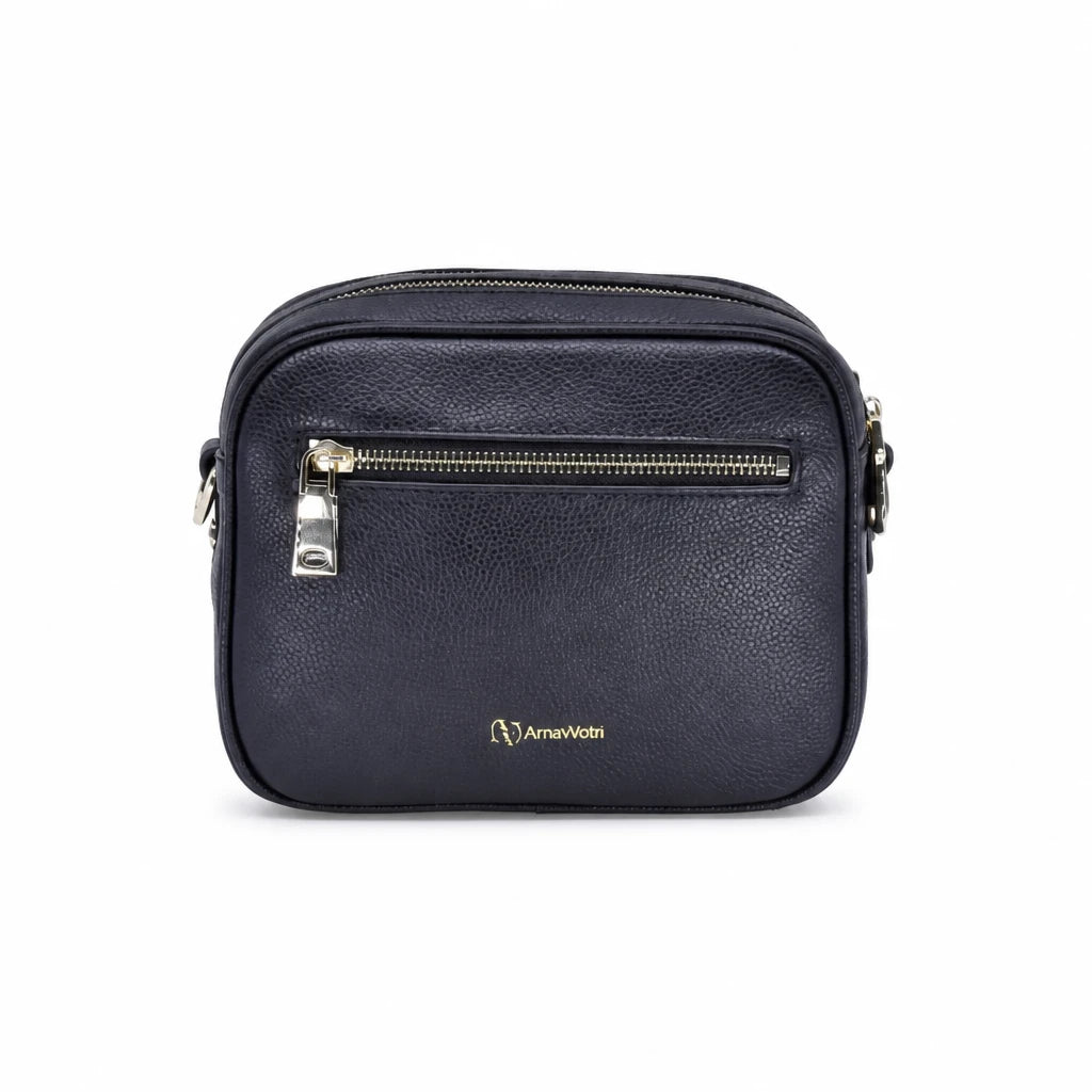 Geantă damă Anna Viotti piele naturala CSN4202-B001 neagra