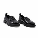 Pantofi dama casual Anna Viotti piele lacuita D111-5H23908-75 negri