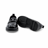 Pantofi dama casual Anna Viotti piele lacuita D111-5H23908-75 negri