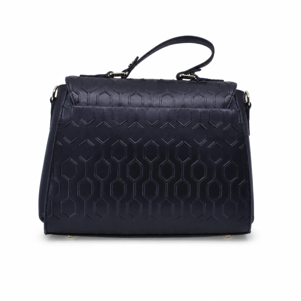 Geantă damă Anna Viotti piele naturala CSS1633-001 neagra