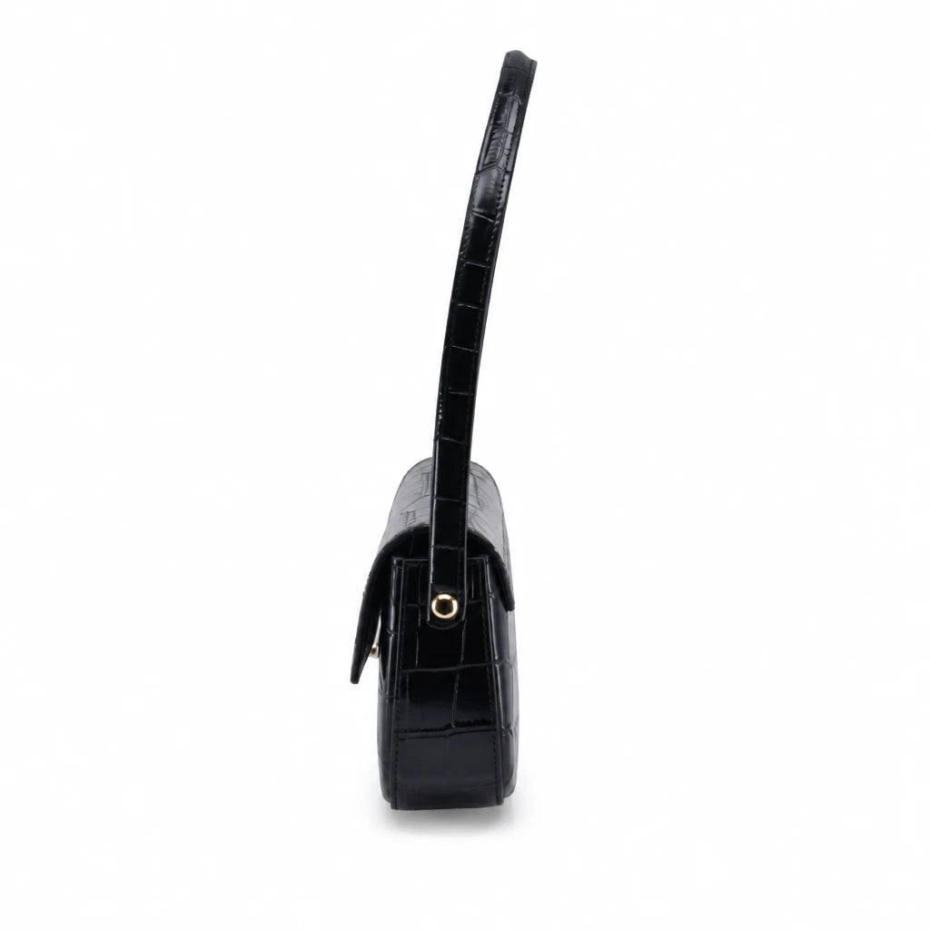 Geantă damă Anna Viotti piele naturala CS6408-001 neagra
