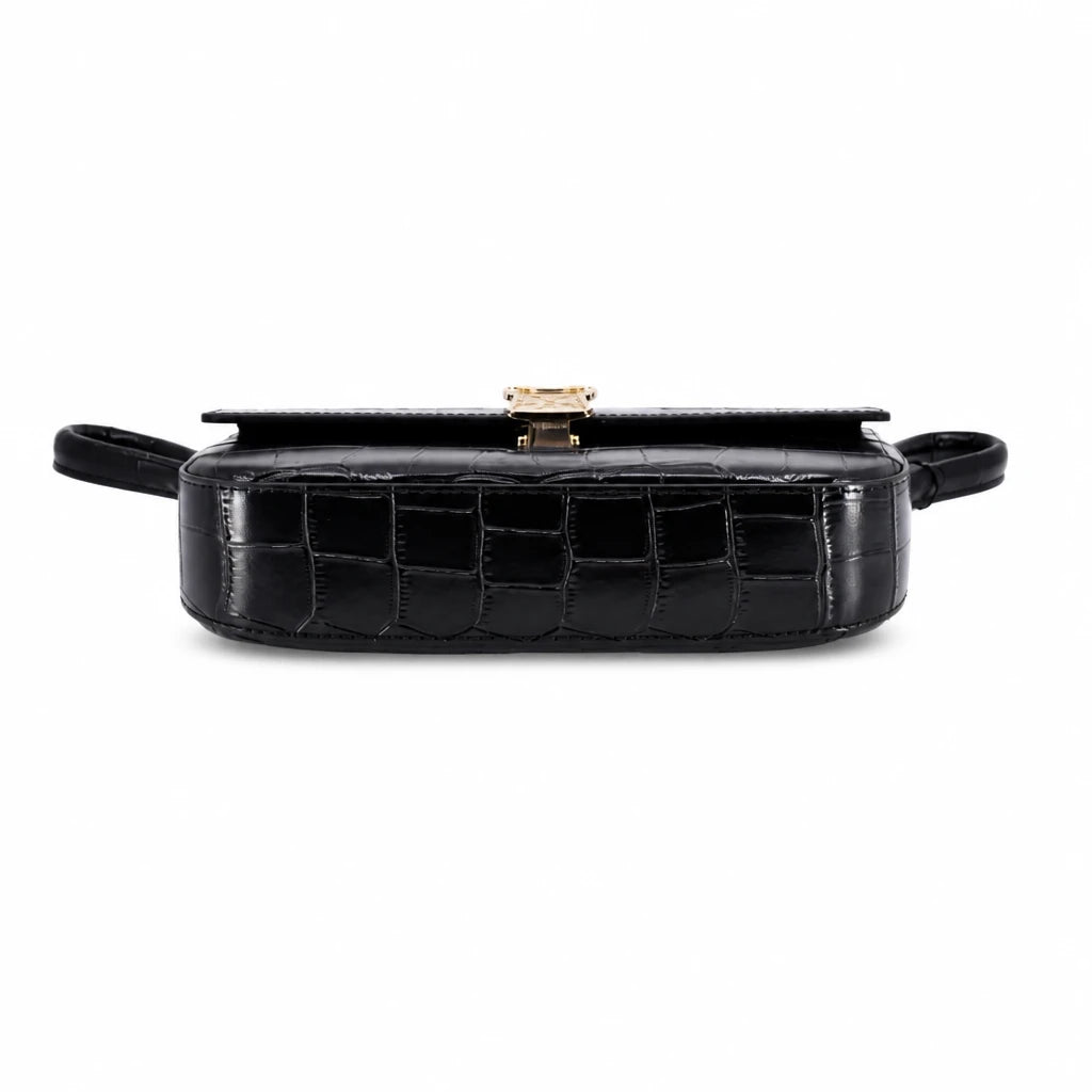 Geantă damă Anna Viotti piele naturala CS6408-001 neagra