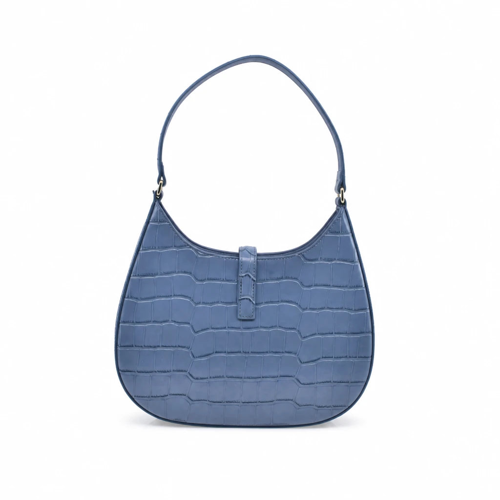 Geantă damă Anna Viotti piele naturala CS9941-001 albastra