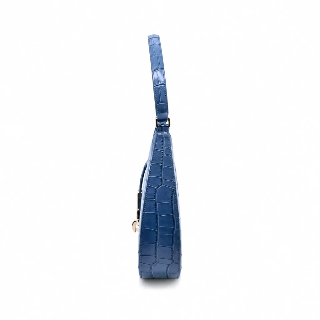 Geantă damă Anna Viotti piele naturala CS9941-001 albastra