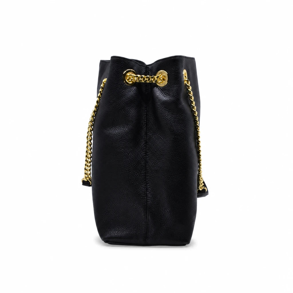 Geantă damă Anna Viotti piele naturala CS1346R neagra