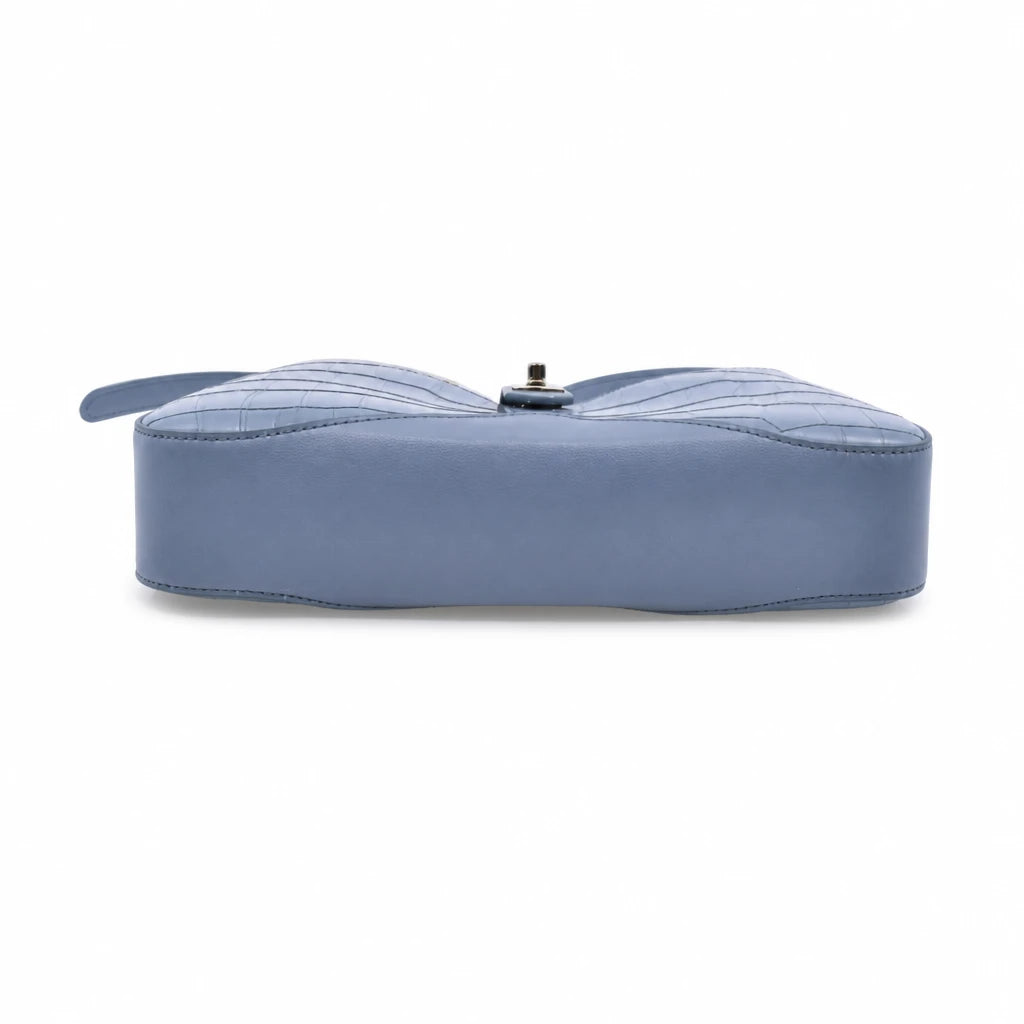 Geantă damă Anna Viotti piele naturala CS9291-001 albastra
