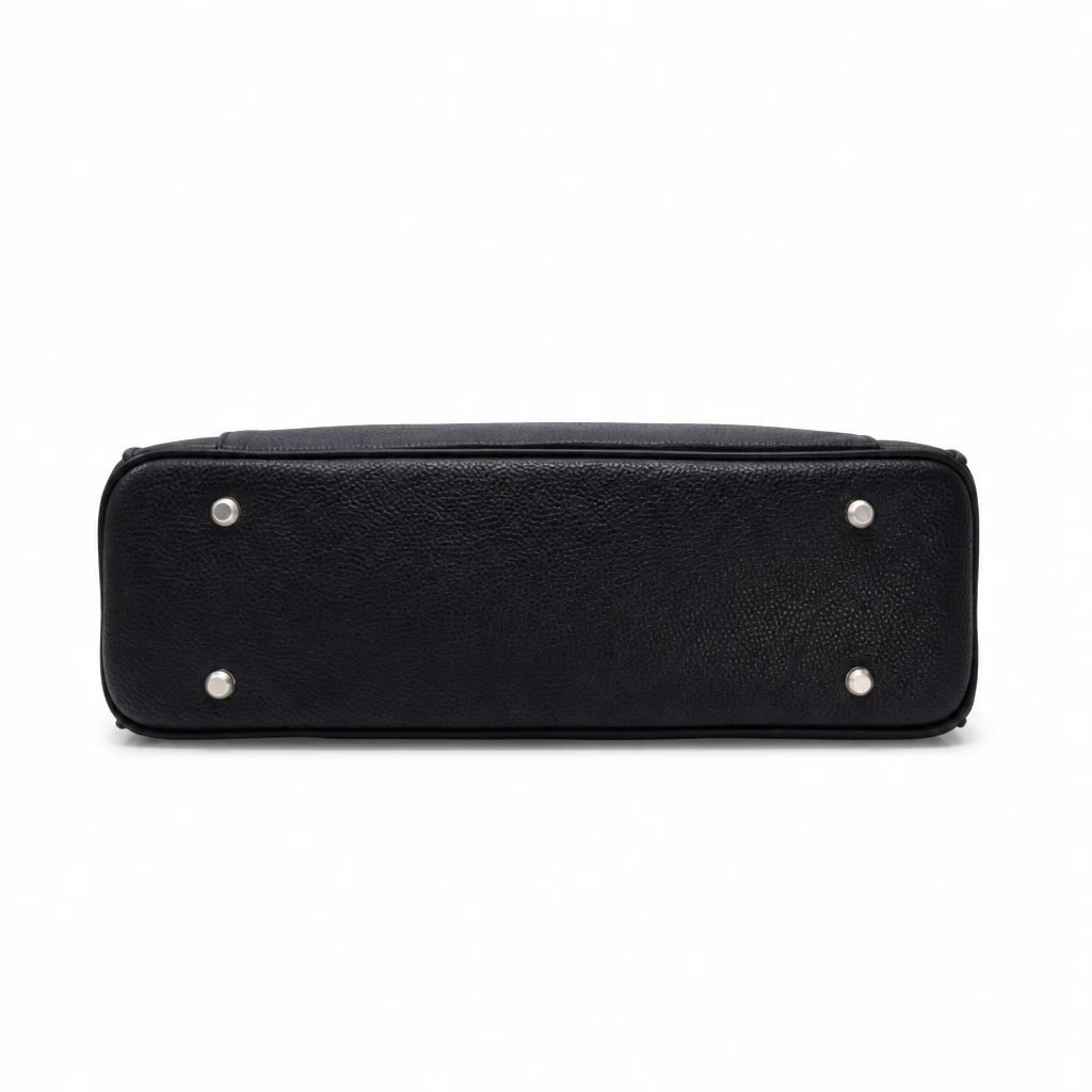 Geantă damă Anna Viotti piele naturala CS9336-001 neagra