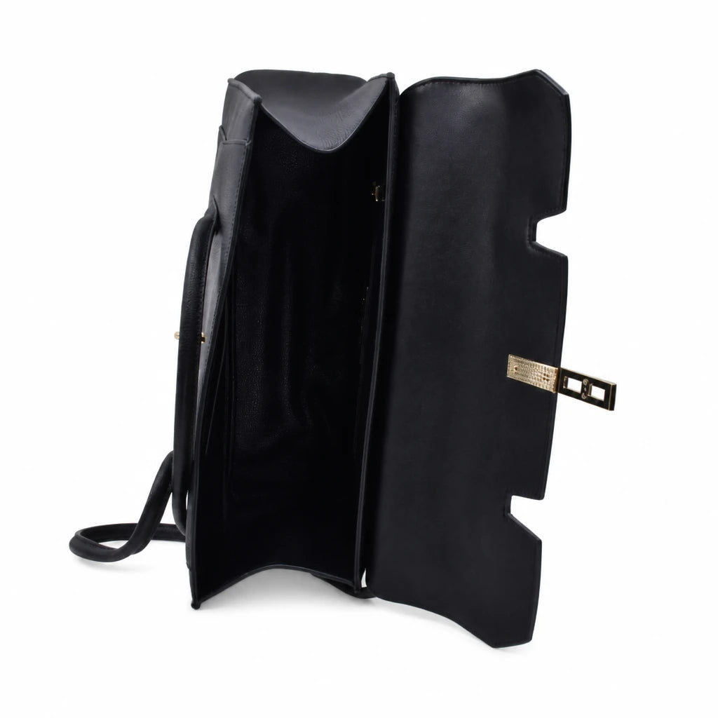 Geantă damă Anna Viotti piele naturala CS9336-001 neagra
