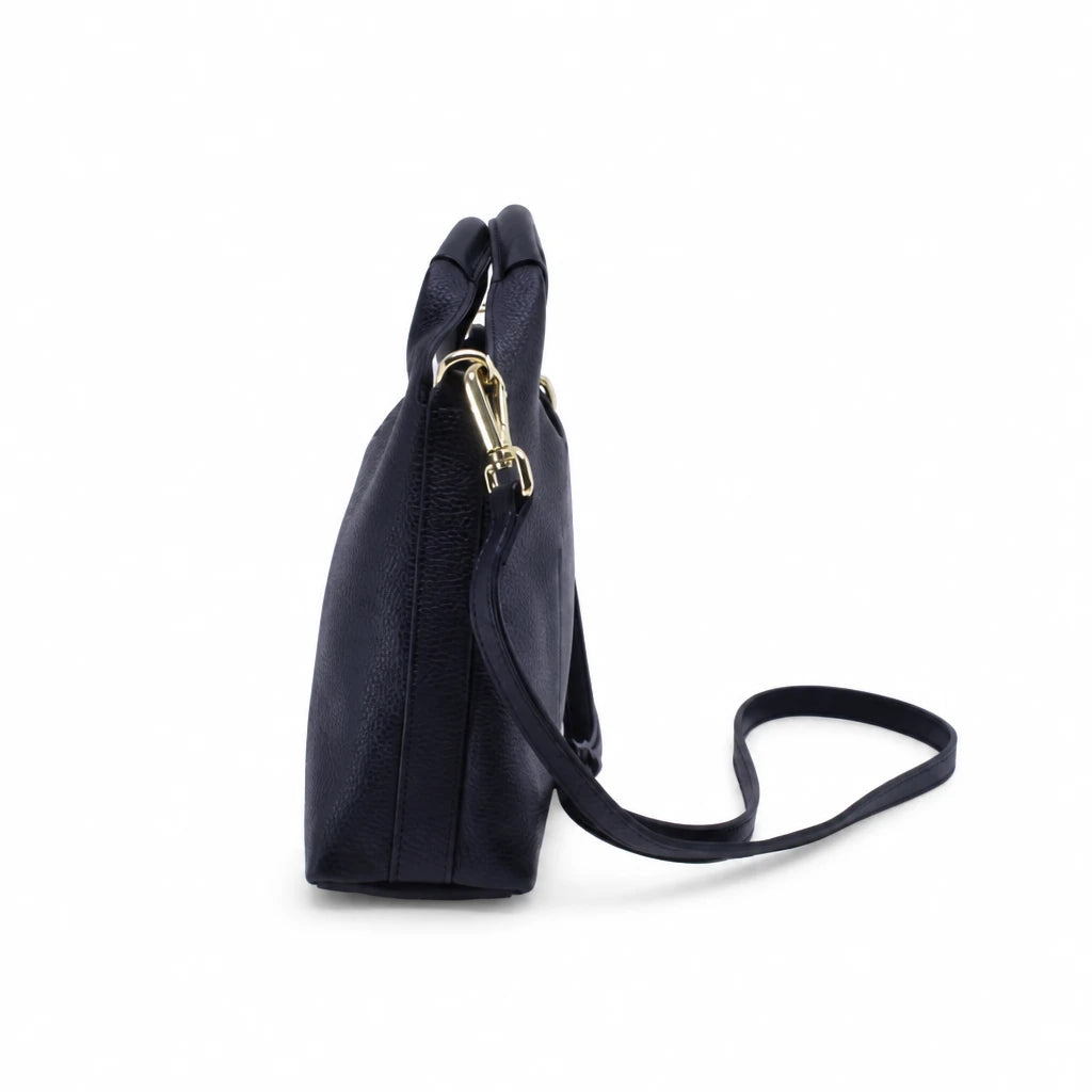 Geantă damă Anna Viotti piele naturala CS10480-001 neagra
