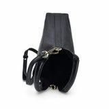 Geantă damă Anna Viotti piele naturala CS10480-001 neagra