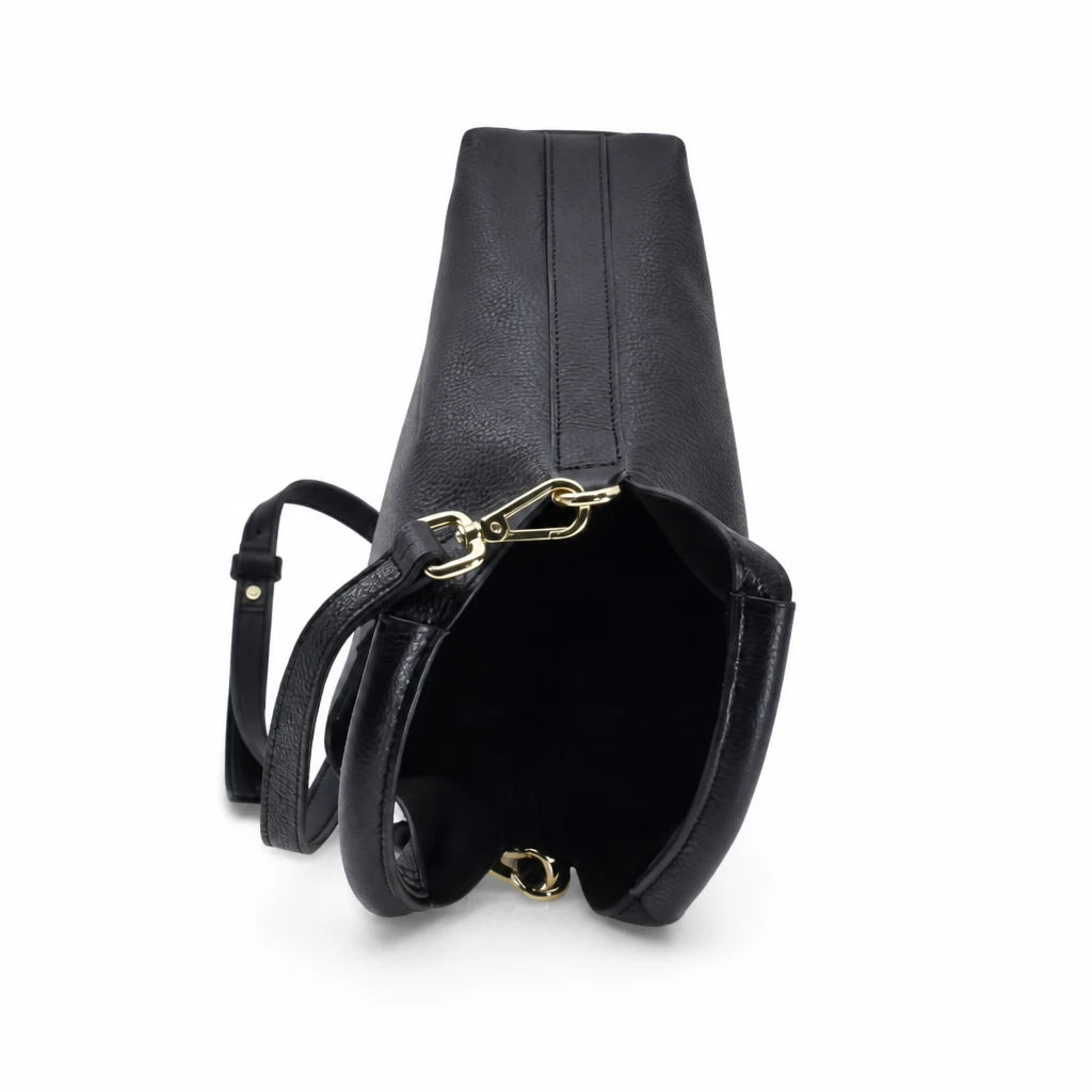 Geantă damă Anna Viotti piele naturala CS10480-001 neagra